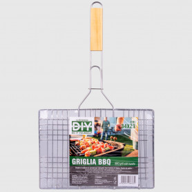 Griglia in acciaio per BBQ - 34x23 cm