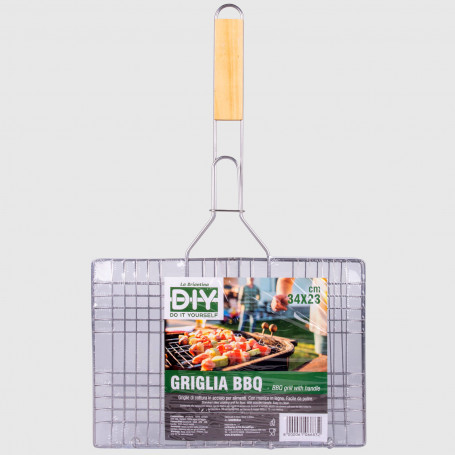 Griglia in acciaio per BBQ - 34x23 cm