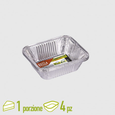 Contenitore Alluminio mono porzione