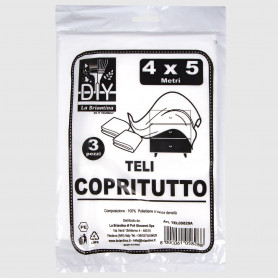 Telo copritutto 4x5 m - 3 pz