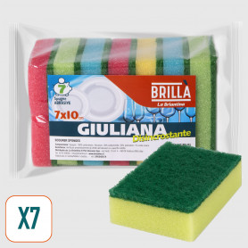 Spugne colorate Giuliana 7x10 cm - 7 pz