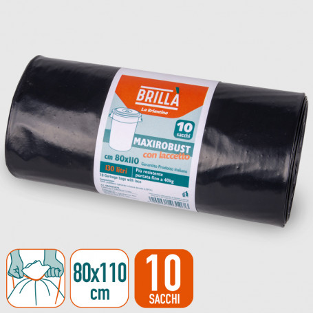Sacchi Maxirobust - 80x110 cm - 10 pz