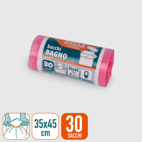 Sacchi Bagno - Rosa - 35x45 cm - 30 pz