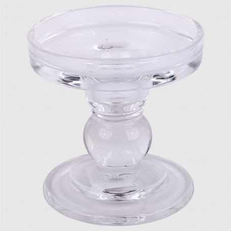 Portacandela Alghero in vetro - diam. 8,5 cm - h. 8,5 cm