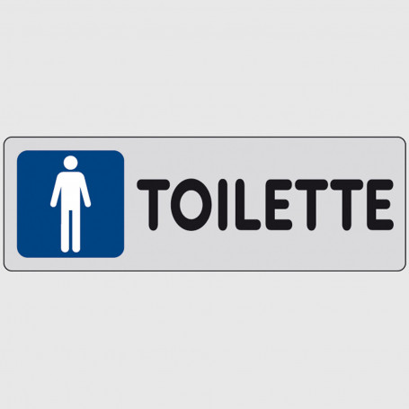 Cartello segnaletico adesivo - Toilette uomini