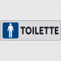 Cartello segnaletico adesivo - Toilette uomini