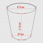 Vaso conico Opera - avorio