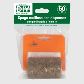 Spago con dispenser e taglierino - 50 m