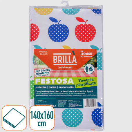 Tovaglia plastificata Festosa 140x160 cm