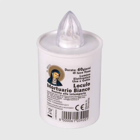 Lumino loculo mortuario Bianco 40 gg