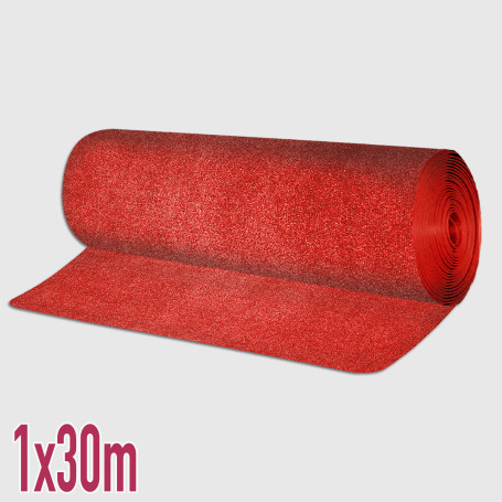 Tappeto Eden Rosso - 1x30 m