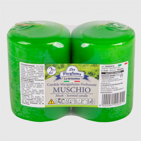 Candele Mangiafumo 2 pz - Muschio