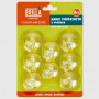 Ganci a ventosa trasparenti - 8 pz