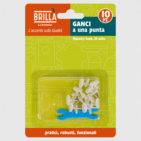 Ganci a una punta piccoli - 10 pz
