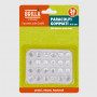 Paracolpi gommati emisferici adesivi - 24 pz