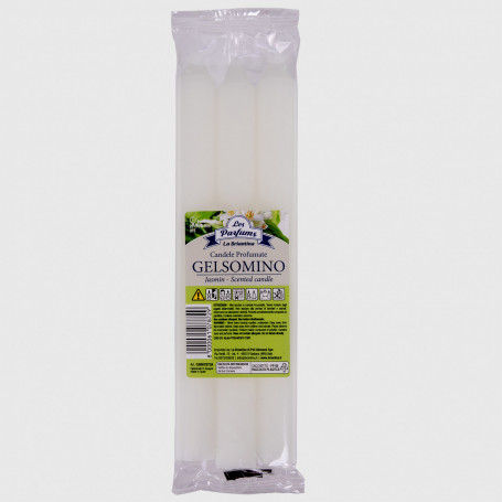 Candele profumate bianche - Gelsomino - 3 pz