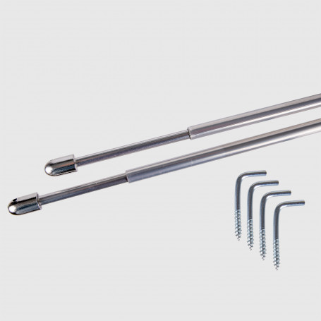 Aste tenda silver 30/50 cm 2 pz