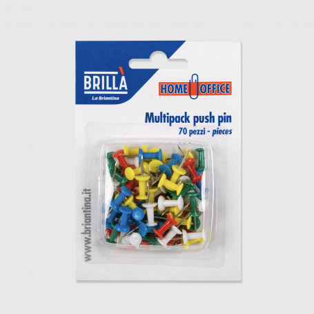 Puntine Multipack Push Pin - 70 pezzi