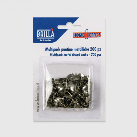 Multipack puntine metalliche - 200 pezzi