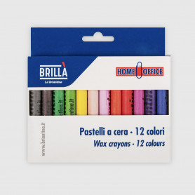 Pastelli a cera 12 colori