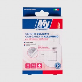 Cerotti Delicati con garza in alluminio - 4 pz