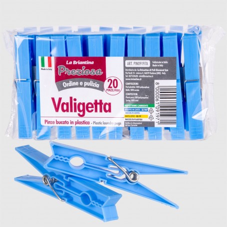 Pinze bucato Valigetta - 20 pz