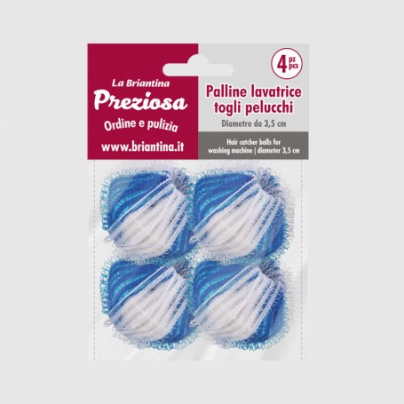 Palline lavatrice togli pelucchi 3,5 cm - 4 pezzi