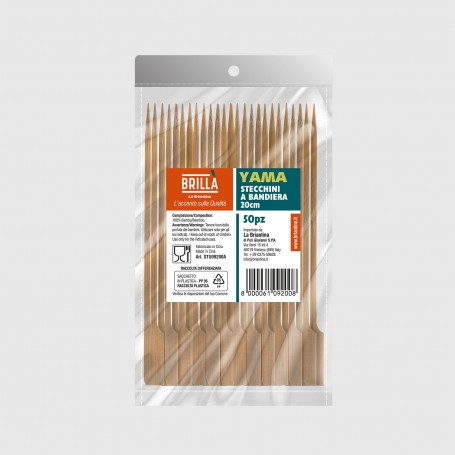 Stecchini Yama a bandiera 20 cm - 50 pz