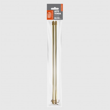 Aste tenda dorate 30/50 cm 2pz
