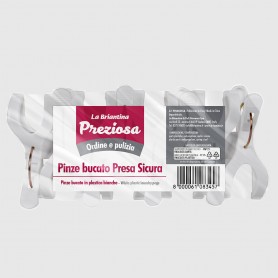 Pinza Bucato Presa Sicura 8 pezzi