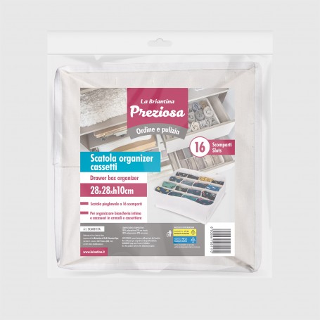 Scatola organizer 28x28xh10cm