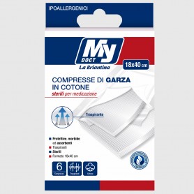 Compresse di garza sterili - 18x40 cm - 6 pz