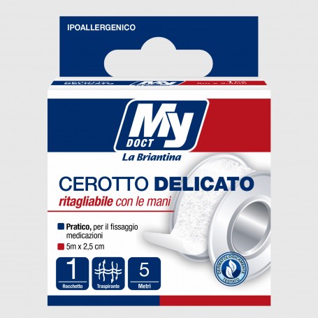 Cerotto delicato in rocchetto - 5 m x 2,5 cm