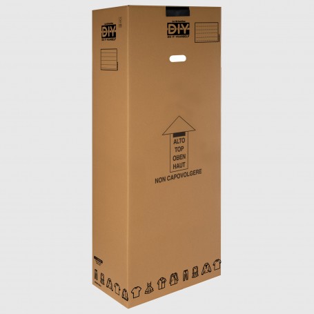 Scatolone trasloco con porta gruccia - 50x30x140 cm
