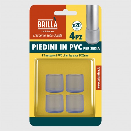 Piedini in PVC per sedia - diam. 20 mm