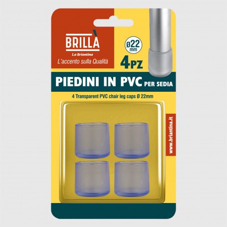 Piedini in PVC per sedia - diam. 22 mm