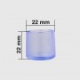 Piedini in PVC per sedia - diam. 22 mm