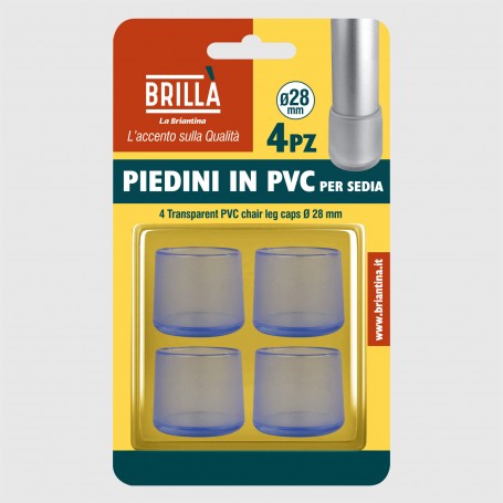 Piedini in PVC per sedia - diam. 28 mm