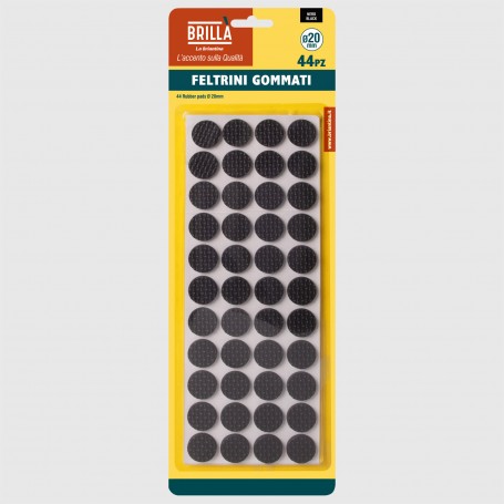 Feltrini gommati rotondi - diam. 20mm - 44pz
