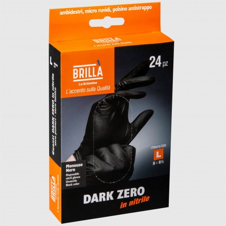 Guanti Dark Zero - Nitrile - L - 24PZ