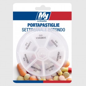 Portapastiglie settimanale rotondo