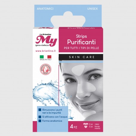 Strips purificanti per rimozione punti neri - 4 pz