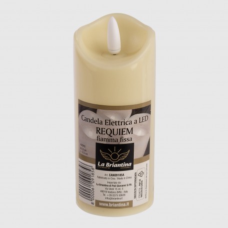 Requiem - candela elettrica a LED avorio