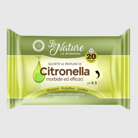 Salviette alla citronella - 30 pz
