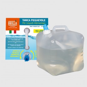 Tanica Pieghevole da 15 Litri per Liquidi Alimentari