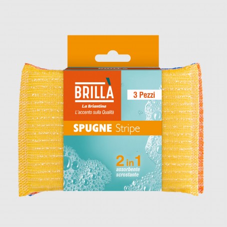 Spugna stripe 3 pz