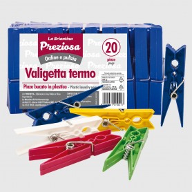 Pinze bucato Valigetta termo - 20 pz