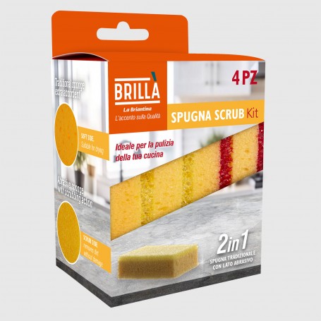 Spugna Scrub Kit - 4 pezzi
