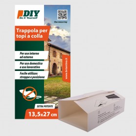 Trappola Per Topi a Colla 13,5x27 cm - 2 pz