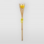 Fiaccola da giardino in bamboo con contenitore in vetro- h. 76 cm